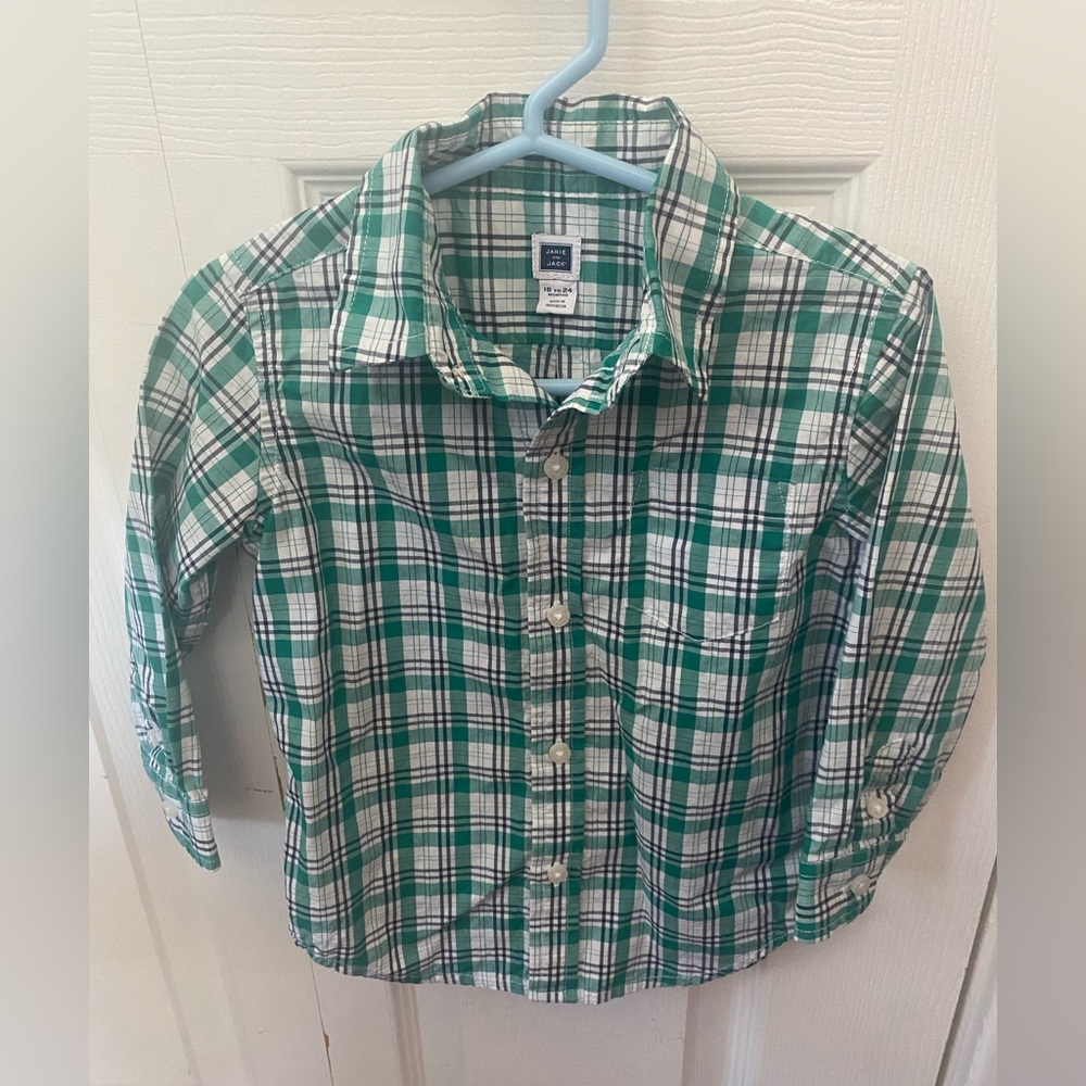 Boys 18-24m button down shirt. Janie and Jack. Never worn!